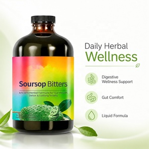 Gocce Liquide di Soursop Bitters 10 in 1 per il Supporto della Salute Intestinale, Pulizia e Disintossicazione dell'Intestino, Vendita all'Ingrosso, Etichetta Privata - Product Image 2