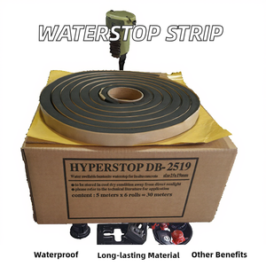 แถบยางกันน้ำแบบขยายตัวได้ชนิดไมโครพอรัส  สำหรับงานก่อสร้างห้องใต้ดินและรอยต่อทางระบายน้ำ - Product Image 2