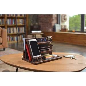 Base de Madera para Teléfono, Organizador de Llaves, Cartera y Reloj, Soporte para Teléfono de Madera - Product Image 5