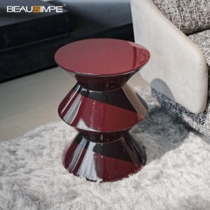 <span class=keywords><strong>Tavolino</strong></span> minimalista in travertino con piano in vetro artigianale e base in pietra naturale, personalizzabile per soggiorno - Product Image 1