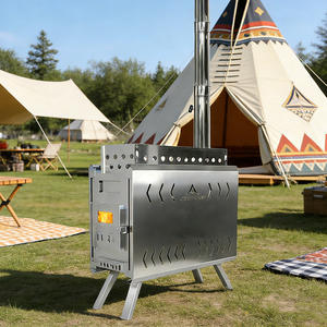 INBESTCAMP Kiuas Pech Solid Heater Banya Guide Stufa per Sauna da Esterno Pieghevole in Acciaio Smontabile con Logo, per Banya e Sauna Tradizionale - Product Image 1