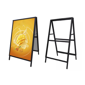 Soporte de Metal moderno de alta calidad 60*90 cm Marco de acera cartel tablero de señal plegable desmontable ecológico - Product Image 5