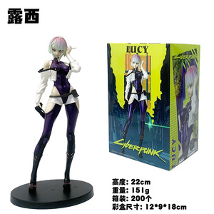 17-22CM <span class=keywords><strong>Cyberpunk</strong></span> dessin animé japonais grande Figurine jouet modèle Collection modèle poupée cadeau Anime Figure - Product Image 6