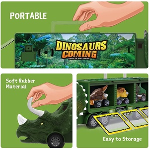 Ruota libera Dinosaur Transport Car Play Set Truck Pretend gioca Dinosaur Carrier Truck Vehicle with Laucher - Product Image 5