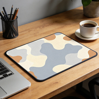 Tapis de souris de jeu esthétique tactique à imprimé camouflage en caoutchouc naturel et tissu polyester, antidérapant et imperméable, pour bureau, ordinateur portable et clavier