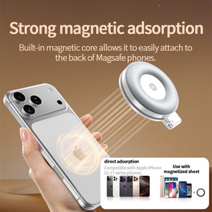 Anneau lumineux magnétique pour selfie compatible avec les iPhone 17, 16, 15, 14, 13 Pro, LED pour photographie, vidéo TikTok en direct, rechargeable, portable, format poche - Product Image 4