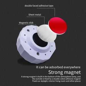 Usb RGB <span class=keywords><strong>Led</strong></span> xe Sao ánh sáng hoạt động giáng sinh chiếu Disco bóng đèn cho Đảng 6V nội thất xe <span class=keywords><strong>LED</strong></span> ánh sáng Điều kiện Mới - Product Image 4