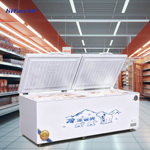 Réfrigérateur à double porte avec congélateur coffre intégré, congélateur commercial essentiel pour <span class=keywords><strong>boucherie</strong></span> et cuisine - Product Image 4