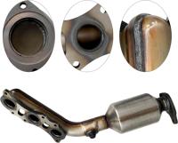 Paire de convertisseurs catalytiques de collecteur d'échappement pour Toyota 4Runner 2003-2009 4.0L V6 Moteur 1GR-FE 17140-31010 674-904 SANS CODE D'ALERTE