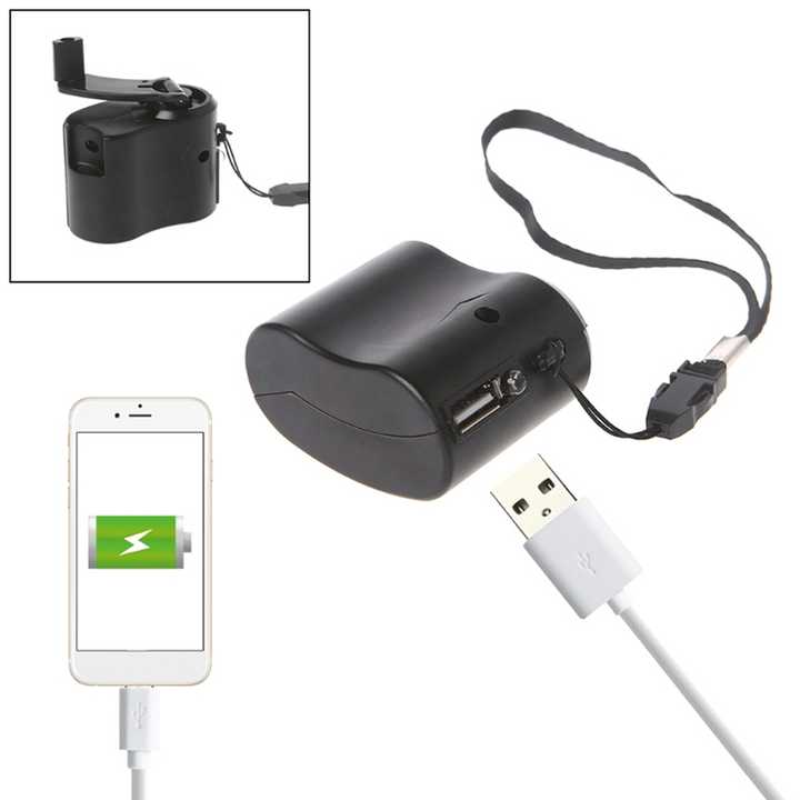 emergency manual mobile charger