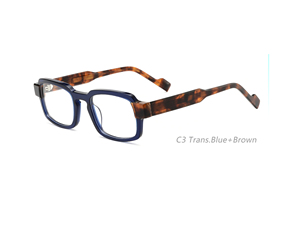 Gafas Cuadradas Minimalistas Estilo Urbano con Bloques de Color, Monturas Grandes Elegantes y <span class=keywords><strong>Maduras</strong></span> que Hacen que el Rostro se Vea Más Pequeño - Product Image 4