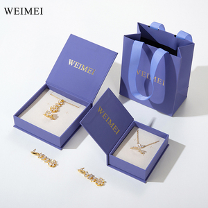 Wholesale Custom Logo Magnetic Jewelry <b>Gift</b> <b>Box</b> for <b>Earrings</b>, Rings and Necklaces Luxury Packaging - Product Image 1