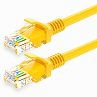 Cable de Conexión Ethernet CAT5e UTP Directo de Fábrica, 100% Cobre Puro, RJ45, PVC, Cable de Red para Interiores/Exteriores, 0.5m-100m