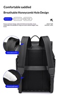 Mochila para Portátil Unisex Personalizable de PU con Cierre de Cremallera, Gran Capacidad, Certificación CE RoSH, Bolsa de Viaje Impermeable, Regalo de Navidad