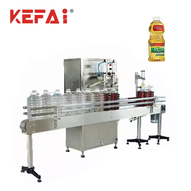 KEFAI küçük Motor Motor yağlayıcı yağ şişesi küçük iş fikirleri için doldurma kapaklama makinesi yarı otomatik şişeleme makineleri