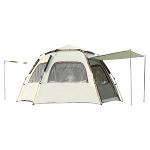 Tente de camping extérieure quatre saisons, monocouche, portable, pliable, ouverture rapide automatique, hexagonale, imperméable, anti-UV - Product Image 1