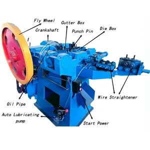 VANEST Machine automatique à grande vitesse de fabrication de clous en fil d'acier et de fer au meilleur prix