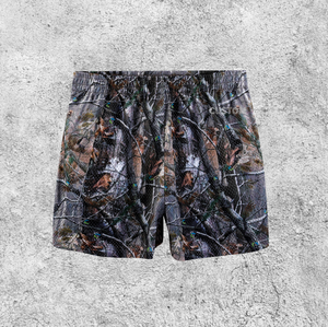 Pantalones Cortos Deportivos para Hombre de Alta Calidad, Estampado Retro Camuflado, Serigrafía, Malla de Poliéster/Algodón, Logotipo Personalizado en la Parte Delantera, Transpirables y Ecológicos - Product Image 2