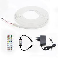 Гибкая светодиодная лента 12V612 с RGB-чипом и эффектом бегущих огней, 24-клавишное Bluetooth-управление голосом, комплект LED IP67