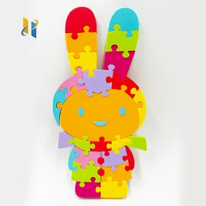 SGS And RoHS Certificates Safe And Non-toxic EVA Foam Montessori Jigsaw Puzzle For Kids Animal Play Baby