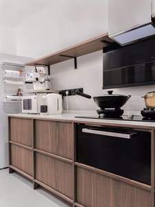 Meubles complets de style rustique avec armoires intégrées, conception de cuisine ouverte, armoire de rangement de cuisine - Product Image 5