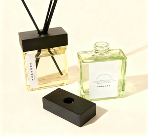 Diffusore di vetro quadrato 120ML a lunga durata per bottiglie di vetro fiancabile aromaterapia <span class=keywords><strong>casa</strong></span> fresca con servizio completamente personalizzato - Product Image 3