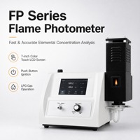 Fotómetro de Llama Digital Serie FP, Fotómetro de Llama para K, Na, Li, Ca, Ba, con Pantalla Táctil de 7 Pulgadas, para Análisis de Concentración de Elementos en GLP