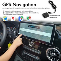 Radio para Auto Android 15 de 12.3 Pulgadas 2DIN para Mercedes-Benz Vito 2016, Receptor Estéreo, GPS, Navegación, DSP, Reproductor de Video, Carplay, Asistente de Reversa