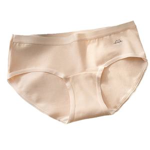 Nuevas bragas de algodón 10A antibacterianas de tiro medio, con capas en la entrepierna, sencillas, cómodas, transpirables, para uso diario, estilo hipster para chicas. - Product Image 5