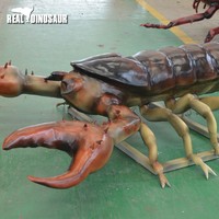 Statue de Scorpion Animatronique Réaliste en Métal et Fibre de Verre pour Utilisation Intérieure/Extérieure dans les Parcs d'Aventure et les Centres Commerciaux