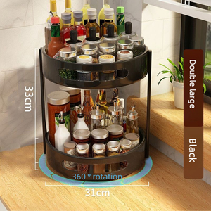 Çok fonksiyonlu mutfak dönen raf tezgah özel baharat saklama kutusu - Product Image 2