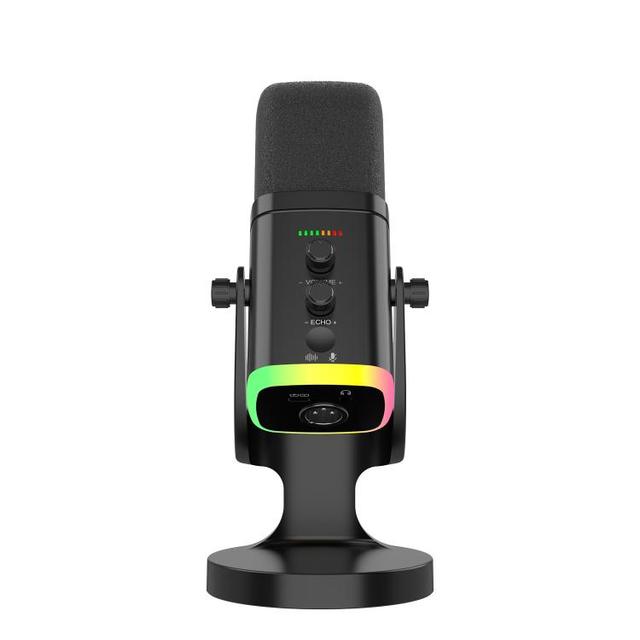 YU8 Wireless Condenser Noise Reduction Gaming RGB Light-weight Metal ABS Microphone