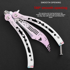 <span class=keywords><strong>Couteau</strong></span> de jeu pliant portable en acier inoxydable avec poignée, accessoire d'entraînement CSGO, <span class=keywords><strong>couteau</strong></span> papillon d'entraînement, <span class=keywords><strong>couteau</strong></span> de plein air à lame émoussée pour l'entraînement au coup de <span class=keywords><strong>couteau</strong></span>. - Product Image 5