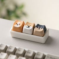 Custom LOGO UV Printing Sublimation Heat Transfer ABS PBT Keycap Fidget Keychain Keycap Keyboard Accessories LOW MOQ