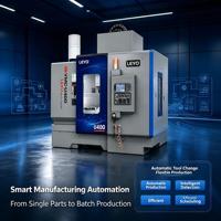 Centre d'usinage CNC à portique 5 axes LEYO U400, fraiseuse HSKA63, 20000 tr/min, 24 ATC, robuste, Fanuc, pour l'automobile et le métal