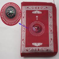 Vente en gros tapis de prière musulman de voyage pour mosquée de l'islam avec boussole