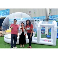 Dôme de tente gonflable transparent en PVC commercial, forme de globe, igloo, maison à bulles, maison à bulles gonflable