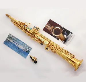 Hotsale Saxofoon LMS-500S Professionele Straight Chinese Goede Kwaliteit Sax Wind Instrument Sopraansaxofoon