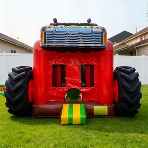 Castillo Inflable Comercial Personalizado, Brincolín, Casa de Brinco con Diseño de Camioneta Monstruo Pequeña para Fiestas - Product Image 1