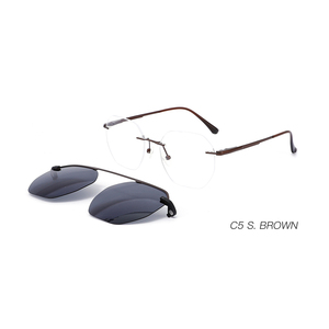 Gafas De <span class=keywords><strong>Sol</strong></span> magnéticas De alta calidad, lentes De <span class=keywords><strong>Sol</strong></span> polarizadas TAC sin marco, con bisagra De Metal, <span class=keywords><strong>Clip</strong></span> - Product Image 5