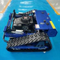 Vente directe d'usine de robots tondeuses à gazon télécommandés à chenilles à prix réduit, équipés d'accessoires tels que