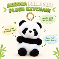 Jouets en peluche animaux de la forêt : Adorables panda, lapin, écureuil, girafe – Porte-clés et breloques pour sacs à dos, cadeaux pour enfants et étudiants