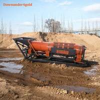 Trommel de lavage d'or portable facile à utiliser, grande capacité, avec protection antirouille pour le traitement de l'or alluvial