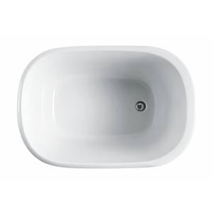 Petite baignoire carrée autoportante, baignoire spa, baignoire d'angle portable blanche - Product Image 3