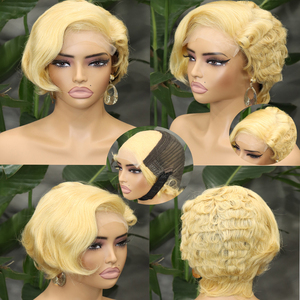 วิกผมแบบตัดสั้น 5*5 สำหรับผู้หญิง วิกผมแบบไม่ต้องใช้กาว มี<span class=keywords><strong>หน้าม้า</strong></span> แสกข้าง สีดำธรรมชาติ ผมบราซิลเวอร์จิ้นแท้ สำหรับวิกผมลูกไม้ ความหนาแน่น 180% - Product Image 6