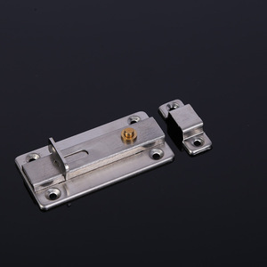 Stainless Steel Door Latch 4 Inches Brushed Finish Heavy Duty Pins Industrial Design Easy Installation - Product Image 1