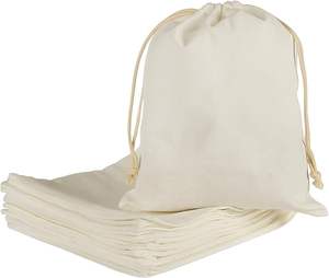 Bolsa de Algodón Orgánico Personalizada con Cordón, Bolsa de Regalo para Joyería, Bolsa de Almacenamiento Ecológica para Recuerdos de Fiesta - Product Image 1