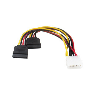 Cable de alimentación de 4 pines IDE a doble cable de 15 pines, adaptador de disco duro Serial ATA de cobre de 18 AWG - Product Image 1