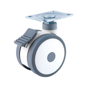 Großhandel Räder kleines <span class=keywords><strong>Nylon</strong></span>-Gummi-Rad 3 Zoll weißes Zwillingsrad medizinisches Kosmetik-Zwillingsrad - Product Image 4