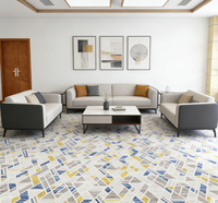 Tapis Axminster en nylon tressé, antidérapant et antistatique, fabriqué sur mesure pour les solutions de revêtements de sol commerciaux et hôteliers